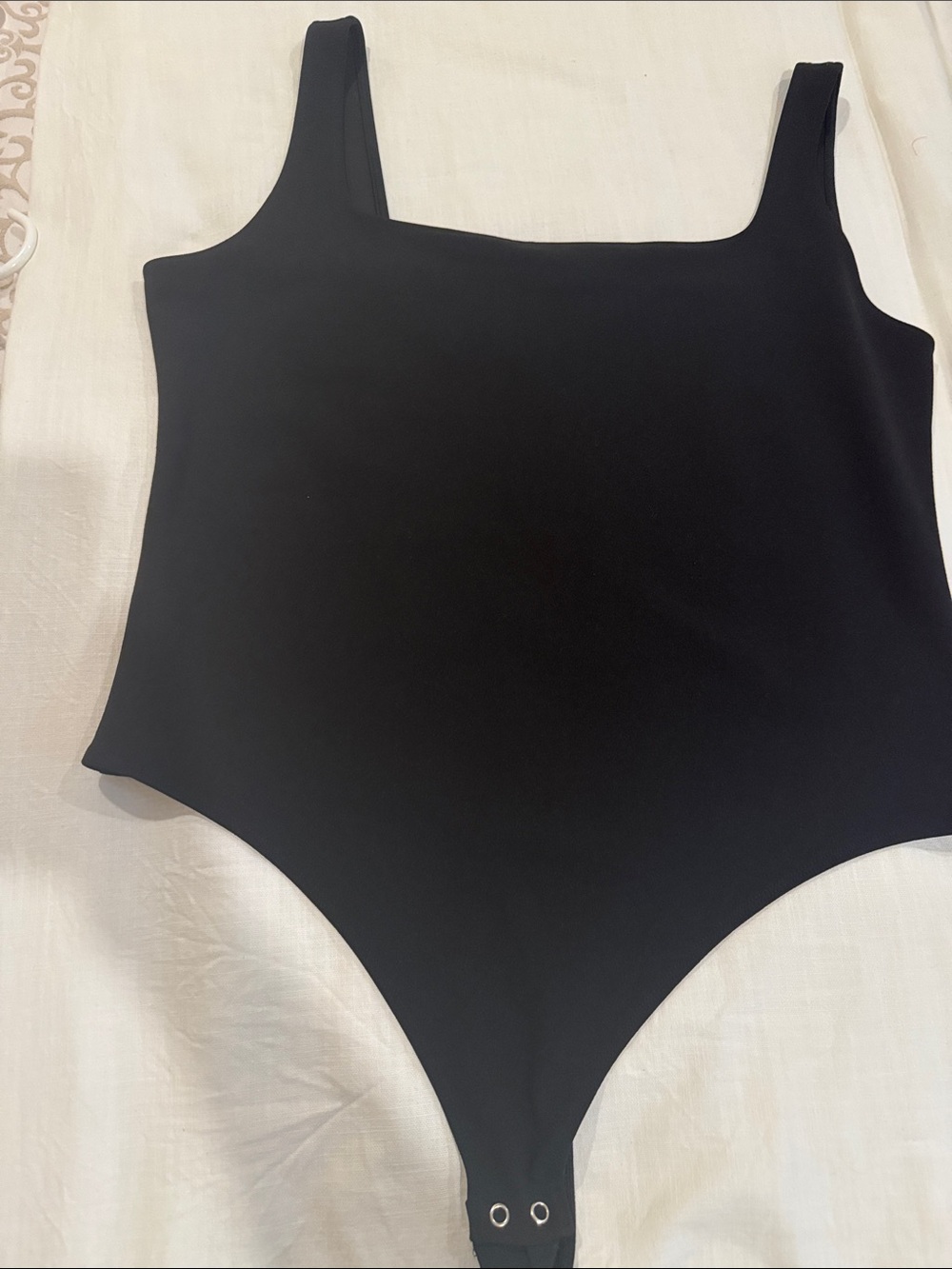 H&M Black Square Neck Bodysuit